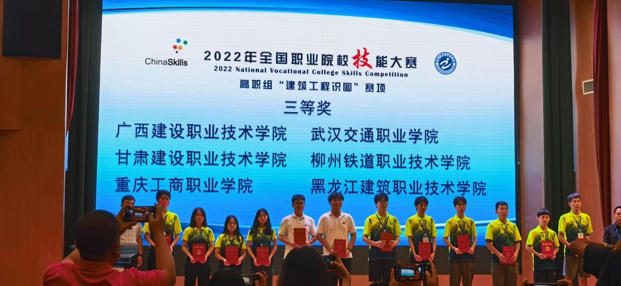2022年全国职业院校技能大赛开云线上平台（集团）官方网站工程识图赛项三等奖颁奖